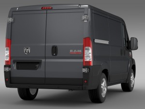 ram promaster cargo 1500 lr 118wb 2015 Model 3D