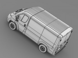 ram promaster cargo 1500 lr 118wb 2015 Model 3D