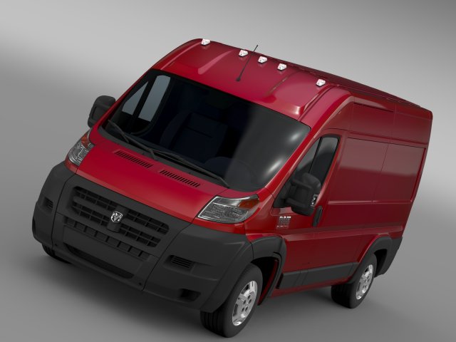 ram promaster cargo 1500 hr 136wb 2015 Model 3D .c4d .max .obj .3ds .fbx .stl .blend 