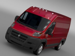 ram promaster cargo 1500 hr 136wb 2015 3D Model