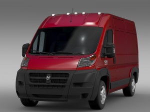 ram promaster cargo 1500 hr 136wb 2015 Model 3D