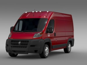 ram promaster cargo 1500 hr 136wb 2015 Model 3D