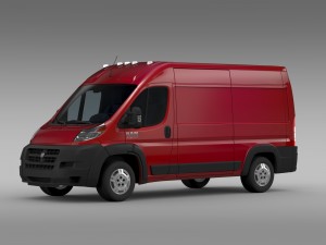 ram promaster cargo 1500 hr 136wb 2015 Model 3D