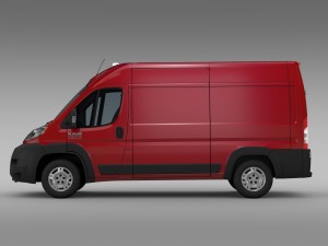 ram promaster cargo 1500 hr 136wb 2015 Model 3D