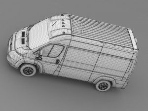ram promaster cargo 1500 hr 136wb 2015 Model 3D
