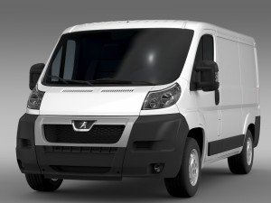 peugeot boxer van l1h1 2006-2014 3D 模型