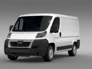 peugeot boxer van l1h1 2006-2014 3D 模型