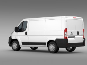 peugeot boxer van l1h1 2006-2014 3D 模型