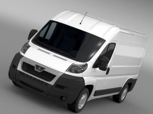 peugeot boxer van l2h2 2006-2014 3D Model