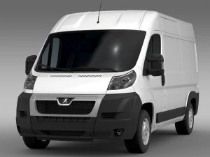 peugeot boxer van l2h2 2006-2014 3D Model
