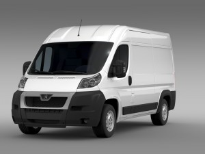 peugeot boxer van l2h2 2006-2014 Modelo 3D