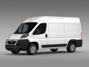 peugeot boxer van l2h2 2006-2014 Modelo 3D