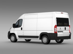 peugeot boxer van l2h2 2006-2014 Modelo 3D