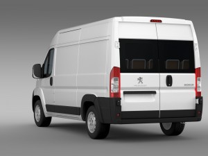 peugeot boxer van l2h2 2006-2014 Modelo 3D