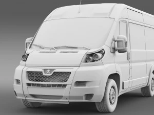 peugeot boxer van l2h2 2006-2014 3D Model