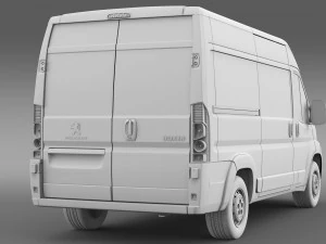 peugeot boxer van l2h2 2006-2014 3D Model