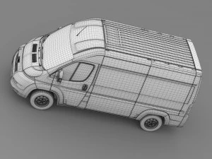 peugeot boxer van l2h2 2006-2014 3D Model
