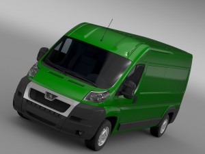 peugeot boxer van l3h2 2006-2014 3D Model