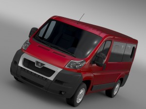 peugeot boxer window van l1h1 2006-2014 3Dモデル
