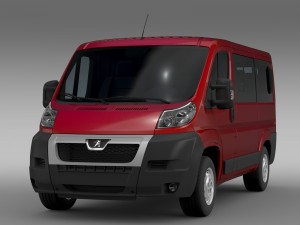 peugeot boxer window van l1h1 2006-2014 3D Model