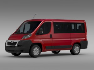 peugeot boxer window van l1h1 2006-2014 3D Model