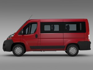 peugeot boxer window van l1h1 2006-2014 3D Model