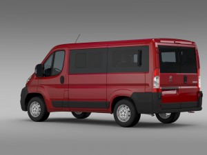 peugeot boxer window van l1h1 2006-2014 3D Model