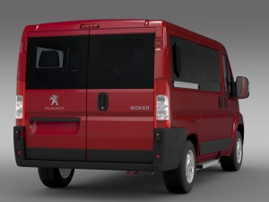 peugeot boxer window van l1h1 2006-2014 3D Model