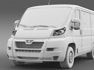 peugeot boxer window van l1h1 2006-2014 3D Model