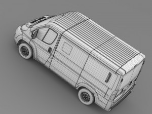 peugeot boxer window van l1h1 2006-2014 3D Model