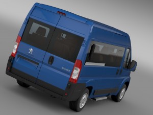peugeot boxer window van l2h2 2006-2014 Model 3D