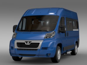 peugeot boxer window van l2h2 2006-2014 Model 3D