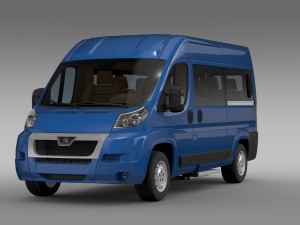 peugeot boxer window van l2h2 2006-2014 Model 3D