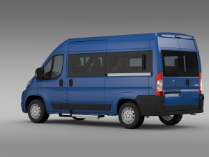 peugeot boxer window van l2h2 2006-2014 Model 3D