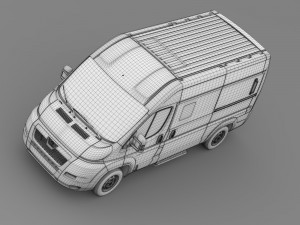 peugeot boxer window van l2h2 2006-2014 Model 3D