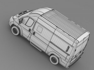 peugeot boxer window van l2h2 2006-2014 Model 3D