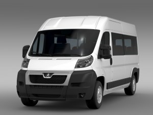 peugeot boxer window van l3h2 2006-2014 Modelo 3D