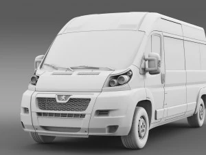peugeot boxer window van l3h2 2006-2014 3D Model
