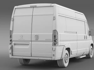 peugeot boxer window van l3h2 2006-2014 3D Model