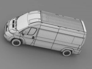 peugeot boxer window van l3h2 2006-2014 3D Model