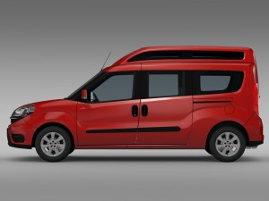 fiat doblo highroof maxi 263 2015 Model 3D