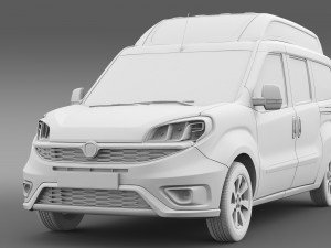 fiat doblo highroof maxi 263 2015 Model 3D