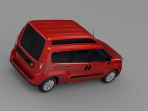 fiat doblo highroof maxi 263 2015 Model 3D