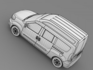 fiat doblo highroof maxi 263 2015 Model 3D