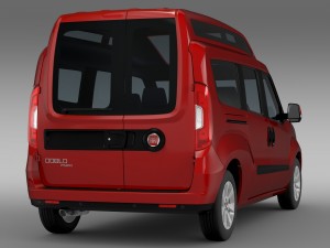 fiat doblo highroof maxi 263 2015 Model 3D