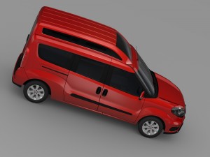 fiat doblo highroof maxi 263 2015 Model 3D