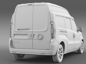 fiat doblo highroof maxi 263 2015 Model 3D