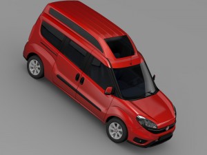 fiat doblo highroof maxi 263 2015 Model 3D
