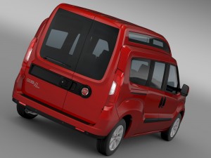 fiat doblo highroof maxi 263 2015 Model 3D