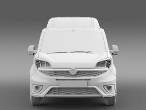 fiat doblo highroof maxi 263 2015 Model 3D